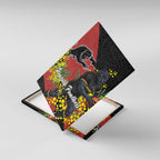 Penrith Panthers Canvas Wall Art Golden Wattle Floral Polynesian - Australian Flower - Rugby Mascot