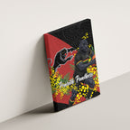 Penrith Panthers Canvas Wall Art Golden Wattle Floral Polynesian - Australian Flower - Rugby Mascot