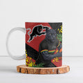 Penrith Panthers Ceramic Mug Golden Wattle Floral Polynesian - Australian Flower - Rugby Mascot