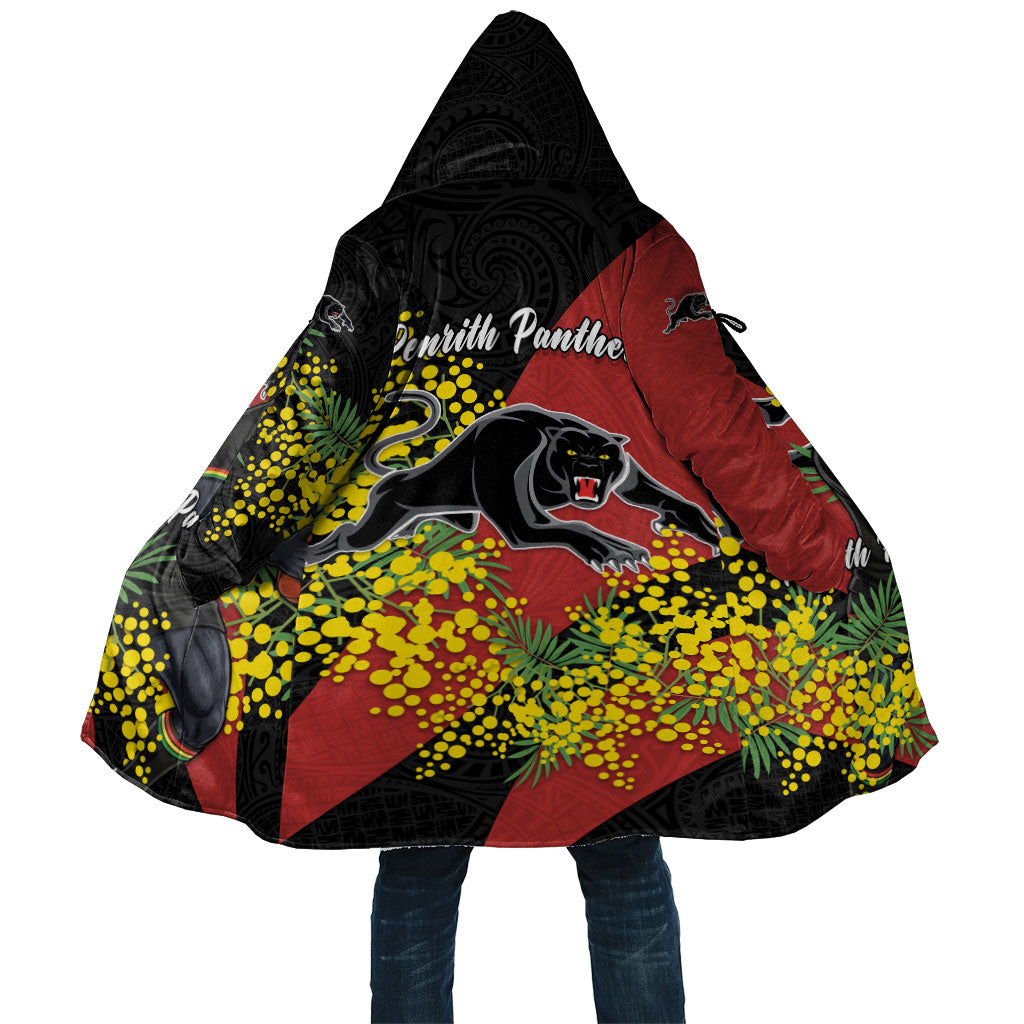Penrith Panthers Cloak Golden Wattle Floral Polynesian - Australian Flower - Rugby Mascot