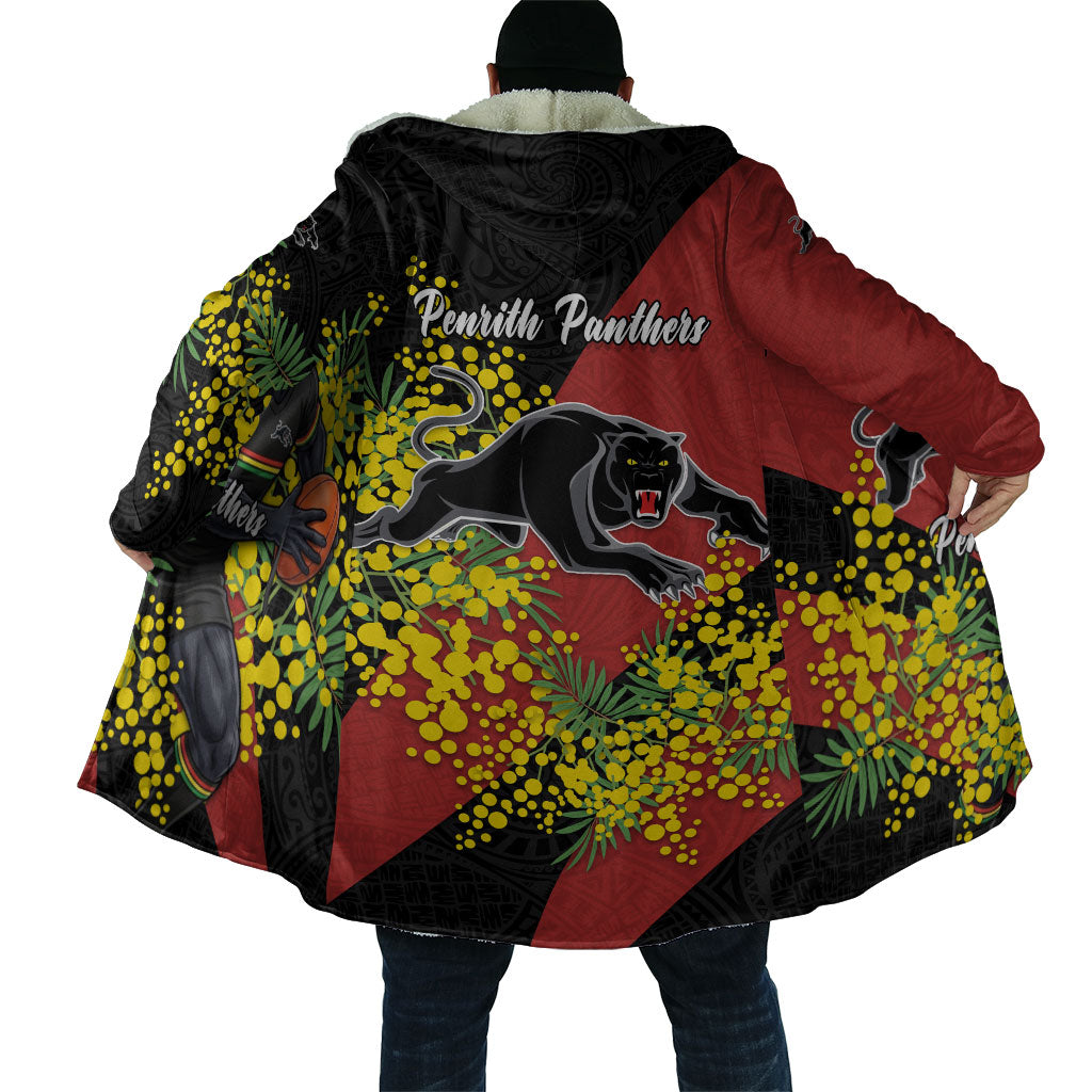 Penrith Panthers Cloak Golden Wattle Floral Polynesian - Australian Flower - Rugby Mascot