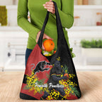 Penrith Panthers Grocery Bag Golden Wattle Floral Polynesian - Australian Flower - Rugby Mascot