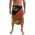 Penrith Panthers Lavalava Golden Wattle Floral Polynesian - Australian Flower - Rugby Mascot
