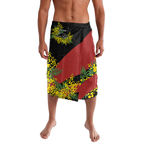 Penrith Panthers Lavalava Golden Wattle Floral Polynesian - Australian Flower - Rugby Mascot