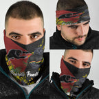 Penrith Panthers Neck Gaiter Golden Wattle Floral Polynesian - Australian Flower - Rugby Mascot