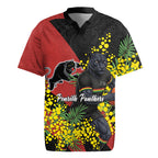 Penrith Panthers Rugby Jersey Golden Wattle Floral Polynesian - Australian Flower - Rugby Mascot