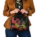 Penrith Panthers Shoulder Handbag Golden Wattle Floral Polynesian - Australian Flower - Rugby Mascot