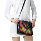 Penrith Panthers Shoulder Handbag Golden Wattle Floral Polynesian - Australian Flower - Rugby Mascot