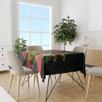 Penrith Panthers Tablecloth Golden Wattle Floral Polynesian - Australian Flower - Rugby Mascot