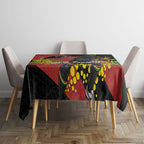 Penrith Panthers Tablecloth Golden Wattle Floral Polynesian - Australian Flower - Rugby Mascot