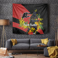 Penrith Panthers Tapestry Golden Wattle Floral Polynesian - Australian Flower - Rugby Mascot