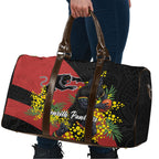 Penrith Panthers Travel Bag Golden Wattle Floral Polynesian - Australian Flower - Rugby Mascot