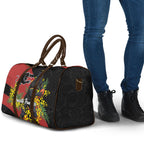 Penrith Panthers Travel Bag Golden Wattle Floral Polynesian - Australian Flower - Rugby Mascot
