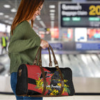 Penrith Panthers Travel Bag Golden Wattle Floral Polynesian - Australian Flower - Rugby Mascot