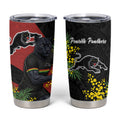 Penrith Panthers Tumbler Cup Golden Wattle Floral Polynesian - Australian Flower - Rugby Mascot