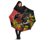 Penrith Panthers Umbrella Golden Wattle Floral Polynesian - Australian Flower - Rugby Mascot