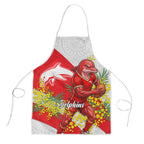 Dolphins Apron Golden Wattle Floral Polynesian - Australian Flower - Rugby Mascot