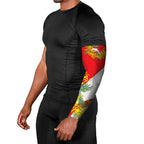 Dolphins Arm Sleeves Golden Wattle Floral Polynesian - Australian Flower - Rugby Mascot