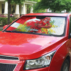 Dolphins Auto Sun Shade Golden Wattle Floral Polynesian - Australian Flower - Rugby Mascot