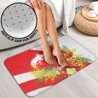 Dolphins Bathroom Set Golden Wattle Floral Polynesian - Australian Flower - Rugby Mascot