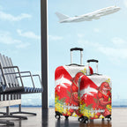 Dolphins Luggage Cover Golden Wattle Floral Polynesian - Australian Flower - Rugby Mascot