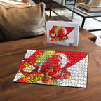 Dolphins Puzzle Golden Wattle Floral Polynesian - Australian Flower - Rugby Mascot
