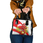 Dolphins Shoulder Handbag Golden Wattle Floral Polynesian - Australian Flower - Rugby Mascot