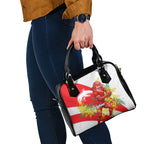 Dolphins Shoulder Handbag Golden Wattle Floral Polynesian - Australian Flower - Rugby Mascot