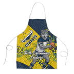 North Queensland Cowboys Apron Golden Wattle Floral Polynesian - Australian Flower - Rugby Mascot