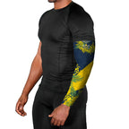 North Queensland Cowboys Arm Sleeves Golden Wattle Floral Polynesian - Australian Flower - Rugby Mascot