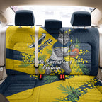 North Queensland Cowboys Back Car Seat Cover Golden Wattle Floral Polynesian - Australian Flower - Rugby Mascot