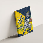 North Queensland Cowboys Canvas Wall Art Golden Wattle Floral Polynesian - Australian Flower - Rugby Mascot