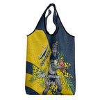 North Queensland Cowboys Grocery Bag Golden Wattle Floral Polynesian - Australian Flower - Rugby Mascot