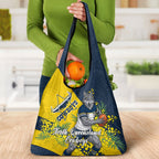 North Queensland Cowboys Grocery Bag Golden Wattle Floral Polynesian - Australian Flower - Rugby Mascot