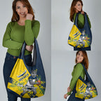 North Queensland Cowboys Grocery Bag Golden Wattle Floral Polynesian - Australian Flower - Rugby Mascot
