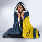 North Queensland Cowboys Hooded Blanket Golden Wattle Floral Polynesian - Australian Flower - Rugby Mascot