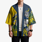 North Queensland Cowboys Kimono Golden Wattle Floral Polynesian - Australian Flower - Rugby Mascot