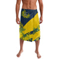 North Queensland Cowboys Lavalava Golden Wattle Floral Polynesian - Australian Flower - Rugby Mascot