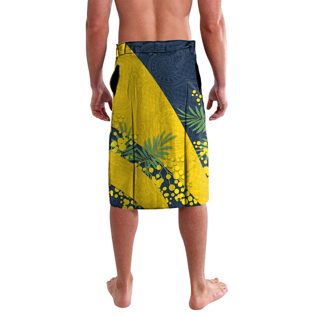 North Queensland Cowboys Lavalava Golden Wattle Floral Polynesian - Australian Flower - Rugby Mascot