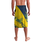 North Queensland Cowboys Lavalava Golden Wattle Floral Polynesian - Australian Flower - Rugby Mascot