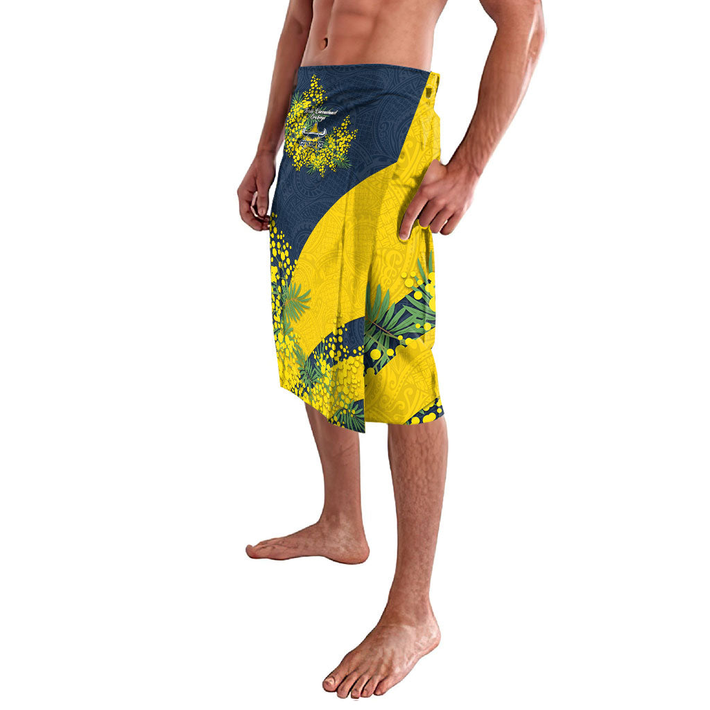 North Queensland Cowboys Lavalava Golden Wattle Floral Polynesian - Australian Flower - Rugby Mascot