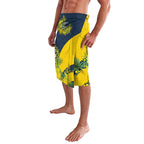 North Queensland Cowboys Lavalava Golden Wattle Floral Polynesian - Australian Flower - Rugby Mascot