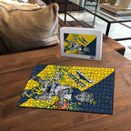 North Queensland Cowboys Puzzle Golden Wattle Floral Polynesian - Australian Flower - Rugby Mascot