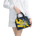 North Queensland Cowboys Shoulder Handbag Golden Wattle Floral Polynesian - Australian Flower - Rugby Mascot