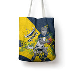 North Queensland Cowboys Tote Bag Golden Wattle Floral Polynesian - Australian Flower - Rugby Mascot