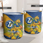 Parramatta Eels Laundry Basket Golden Wattle Floral Polynesian - Australian Flower - Rugby Mascot