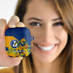 Parramatta Eels AirPods Case Golden Wattle Floral Polynesian - Australian Flower - Rugby Mascot