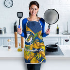 Parramatta Eels Apron Golden Wattle Floral Polynesian - Australian Flower - Rugby Mascot