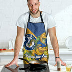 Parramatta Eels Apron Golden Wattle Floral Polynesian - Australian Flower - Rugby Mascot