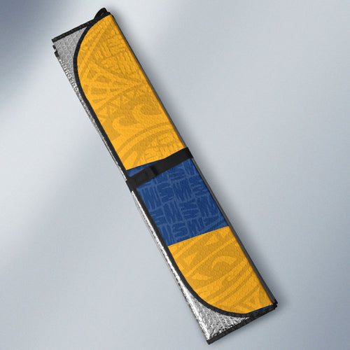 Parramatta Eels Auto Sun Shade Golden Wattle Floral Polynesian - Australian Flower - Rugby Mascot